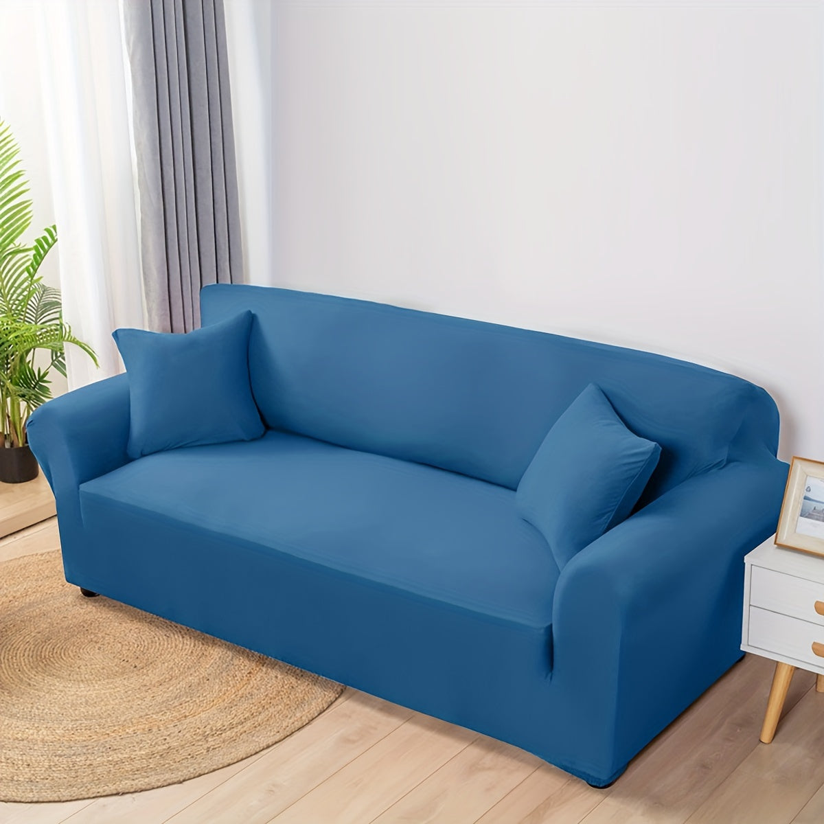 Housse de canapé épaisse extensible en fibre de lait, visuel produit