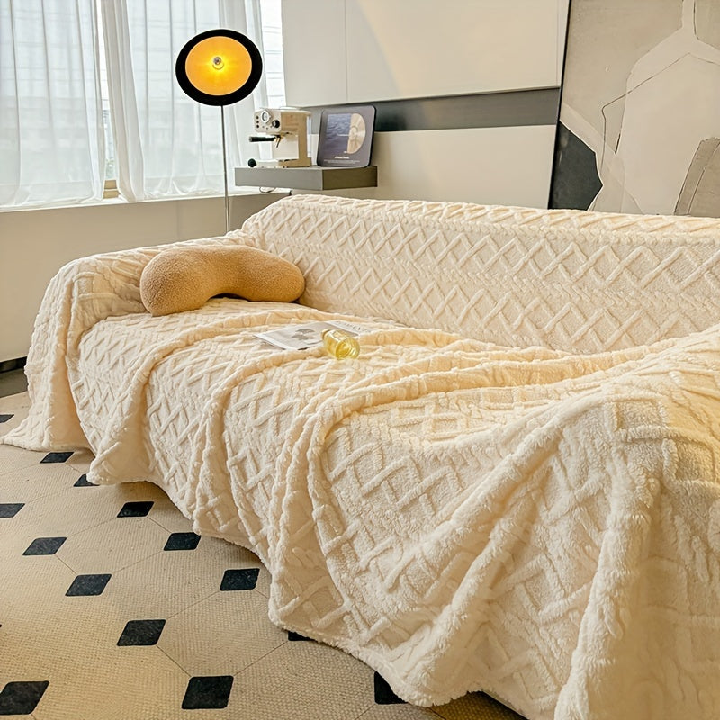 Housse de canapé épaisse en velours jacquard, autre coloris