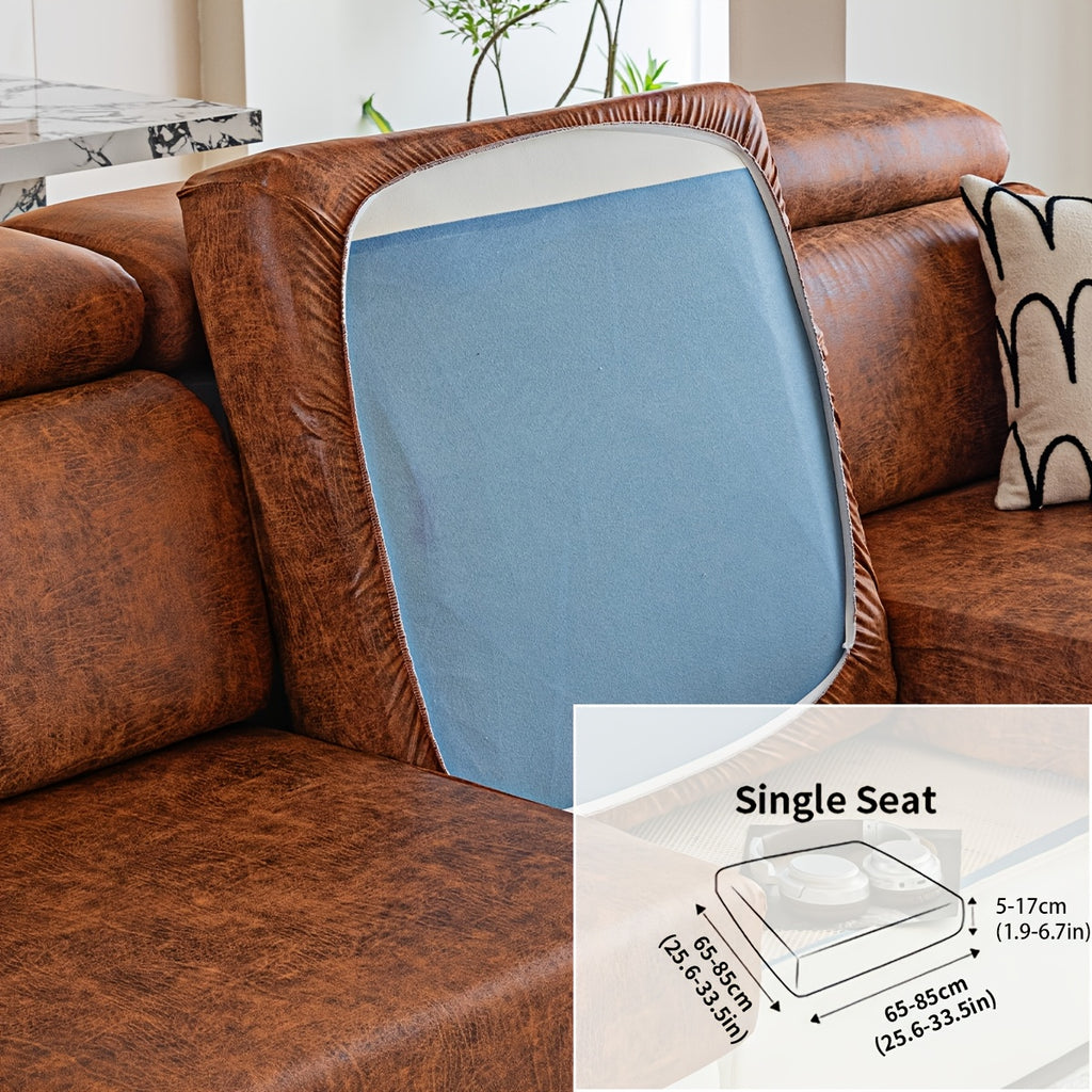 Housse de canapé extensible en polyester d'esprit vintage, vue d'ensemble