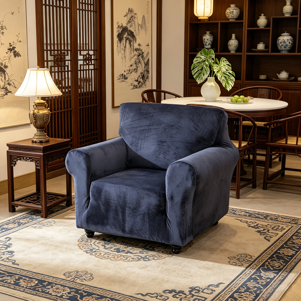 Housse de canapé extensible en velours, visuel produit