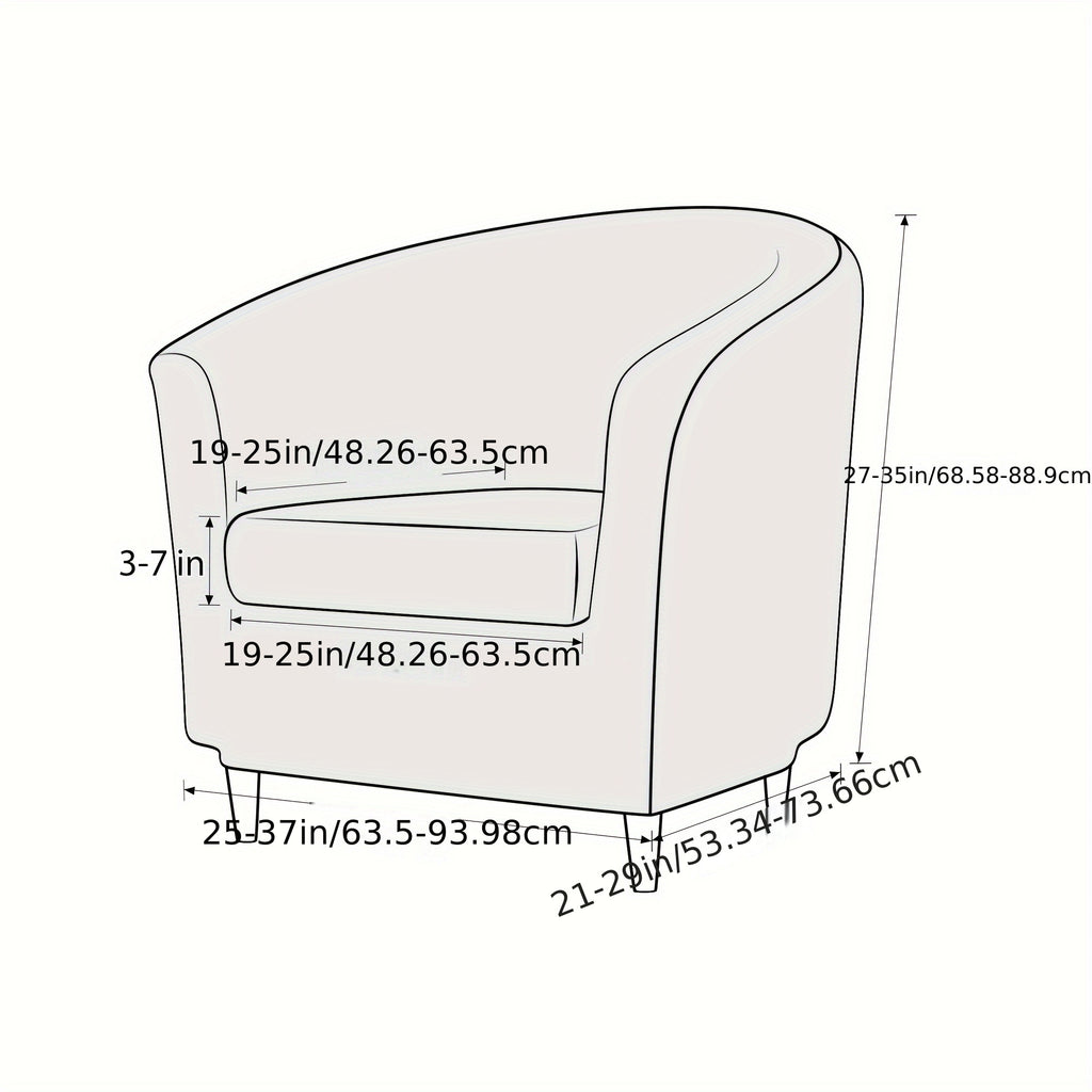 Housse de canapé extensible en velours à housses séparées pour fauteuil, mise en situation