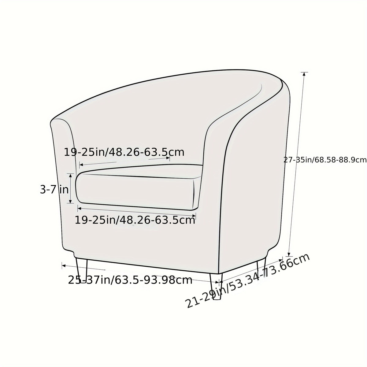 Housse de canapé extensible en velours à housses séparées pour fauteuil, mise en situation