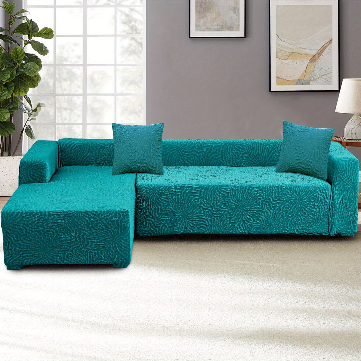 Housse de canapé légère en polyester, vue de dos