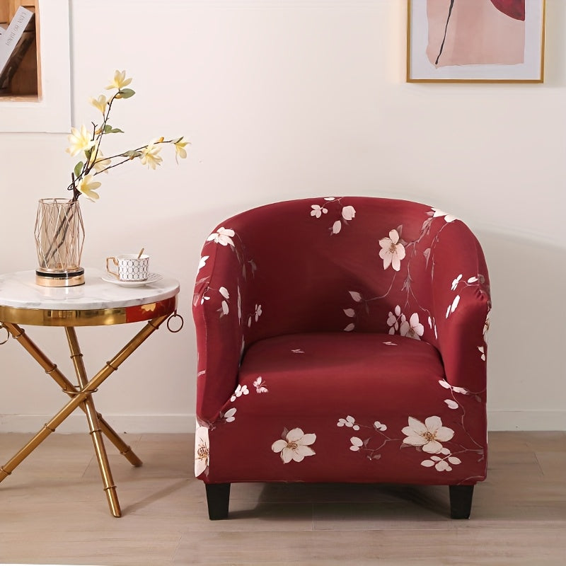 Housse de canapé extensible en fibre de lait à motif géométrique pour fauteuil, autre coloris