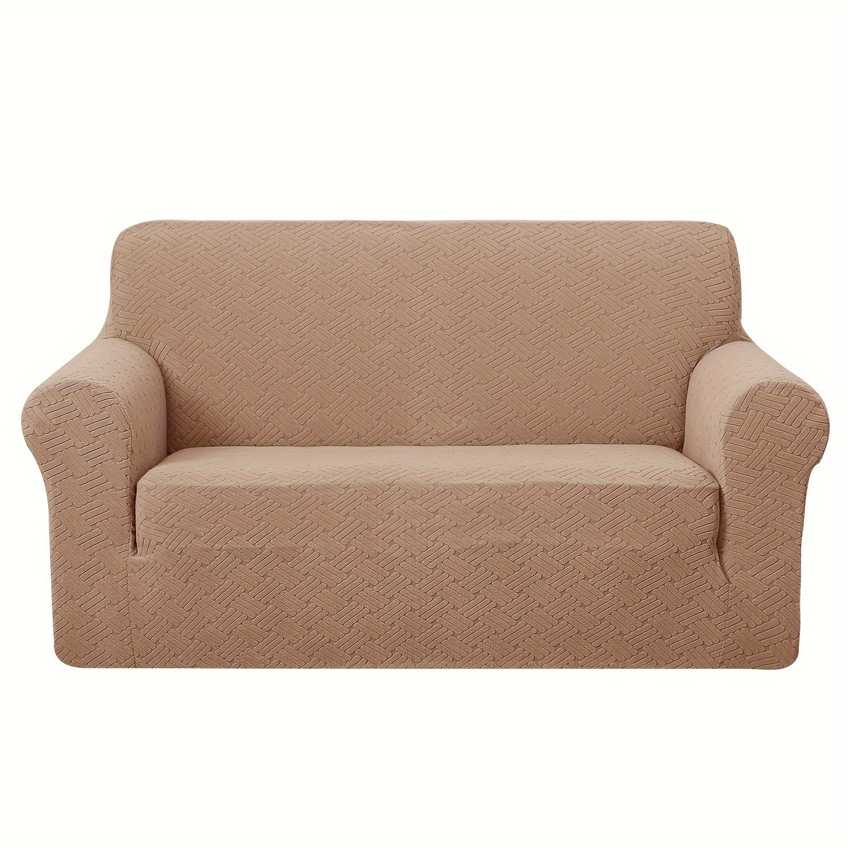 Housse de canapé épaisse extensible en polaire jacquard antidérapante, visuel produit