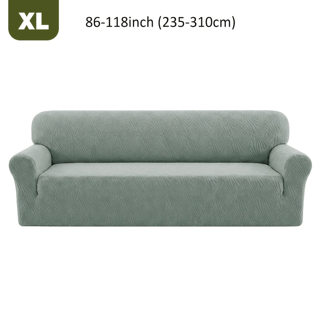 Housse de canapé extensible en polaire jacquard, visuel produit