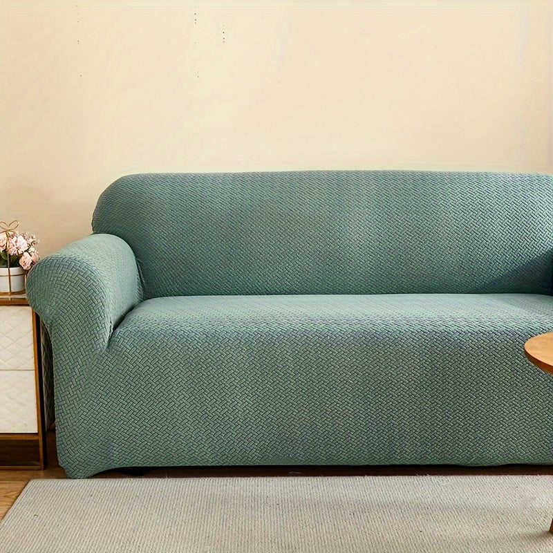 Housse de canapé extensible en polaire matelassée antidérapante, visuel produit