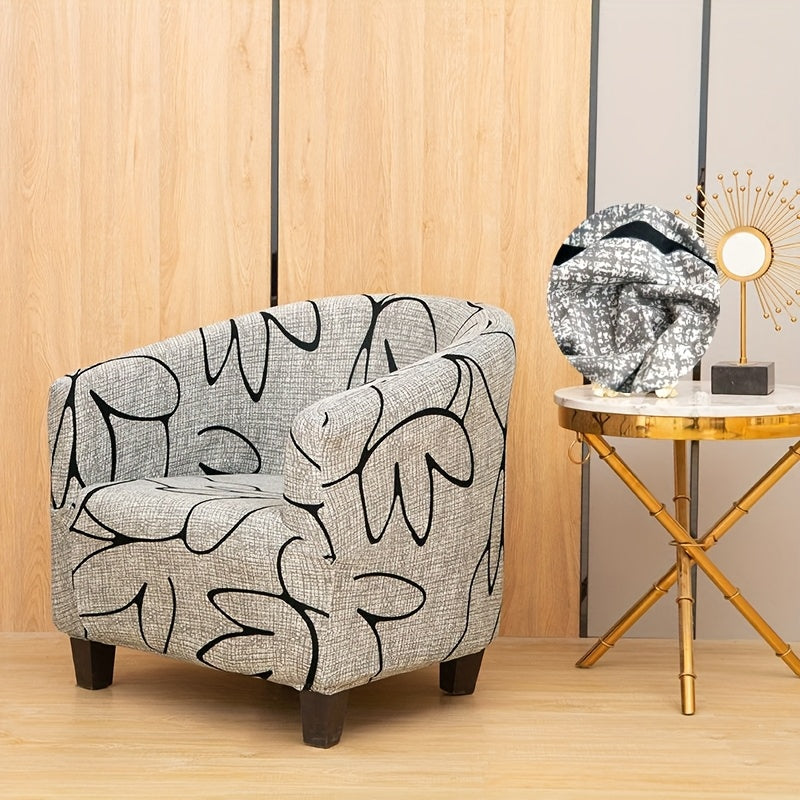 Housse de canapé extensible en fibre de lait à motif géométrique pour fauteuil, tissu de 100 à 120 g/m²