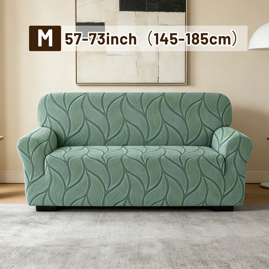 Housse de canapé extensible en polaire jacquard, housse posée