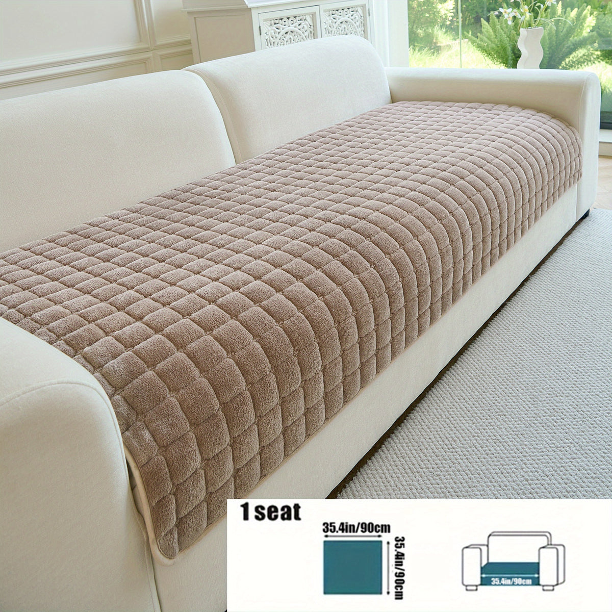 Housse de coussin matelassée, visuel produit