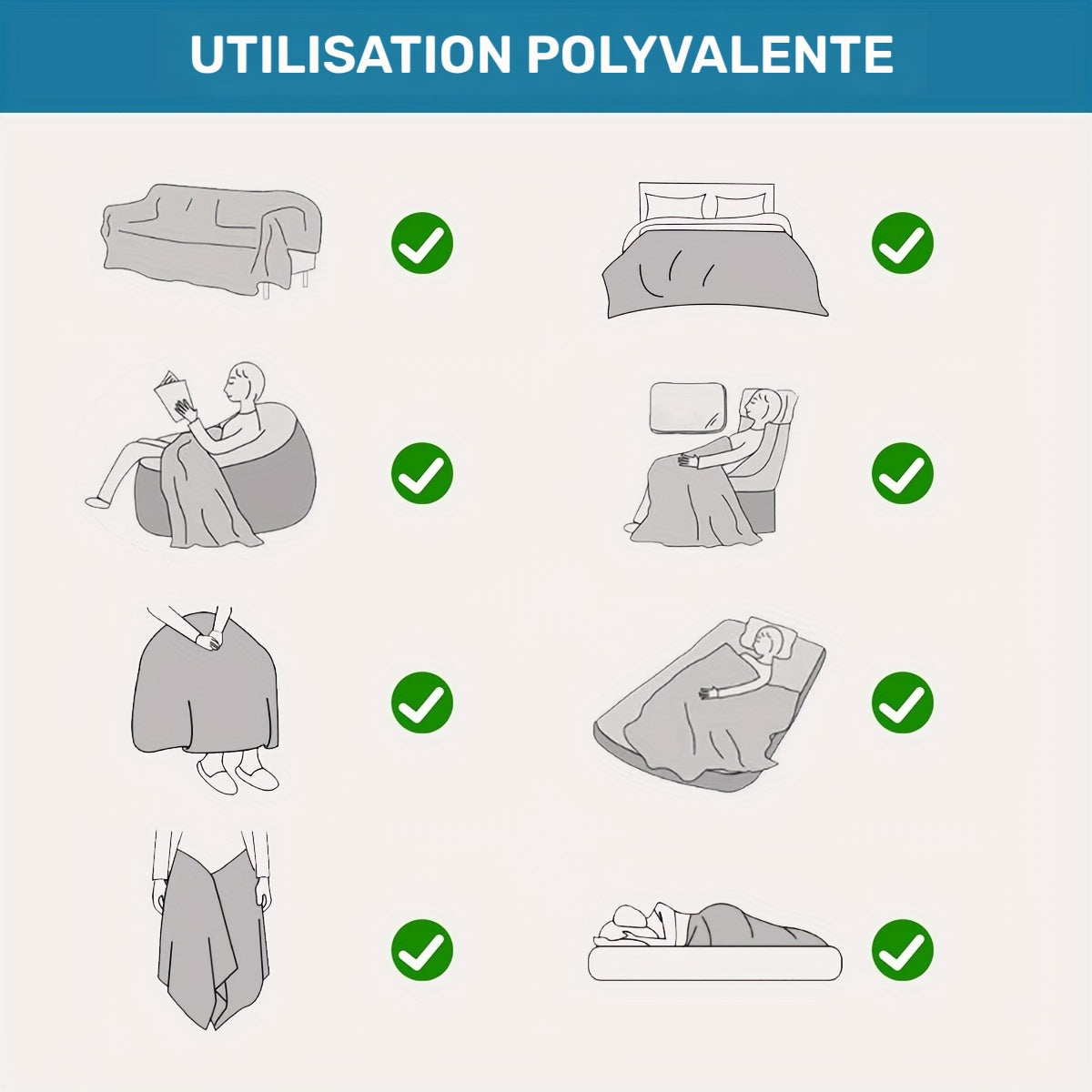 Housse de canapé, gros plan sur le tissu