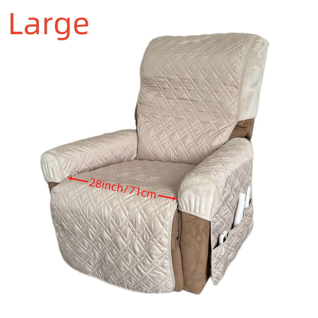 Housse de fauteuil matelassée antidérapante pour fauteuil, autre coloris