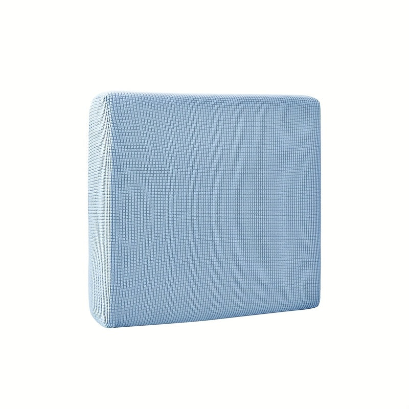 Housse de coussin extensible en velours côtelé jacquard, mise en situation