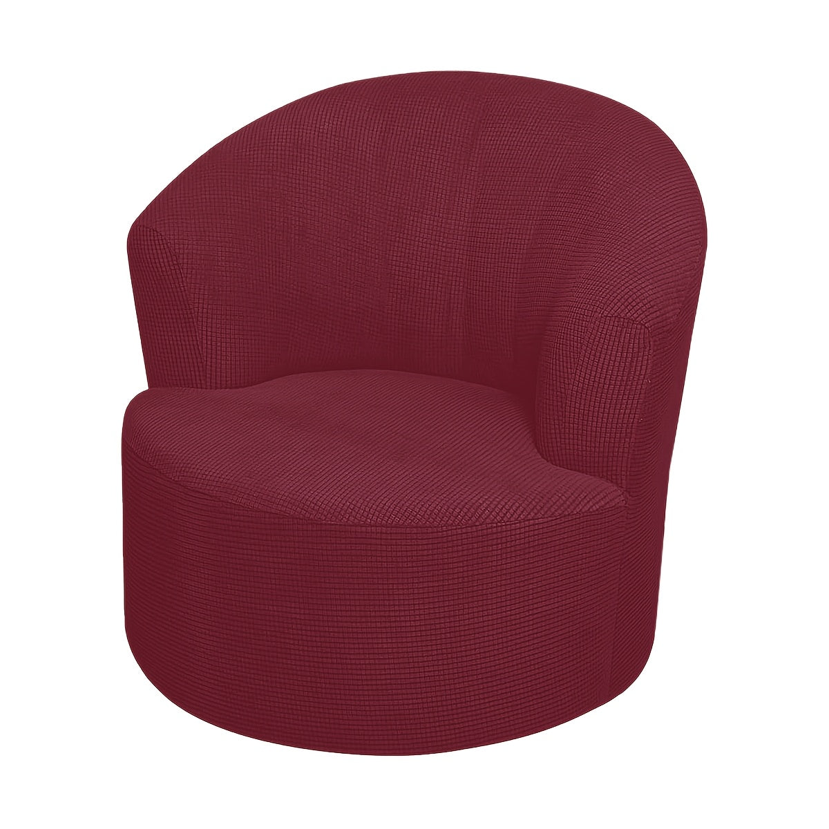 Housse de fauteuil extensible en velours côtelé jacquard pour fauteuil, détail de l'ourlet