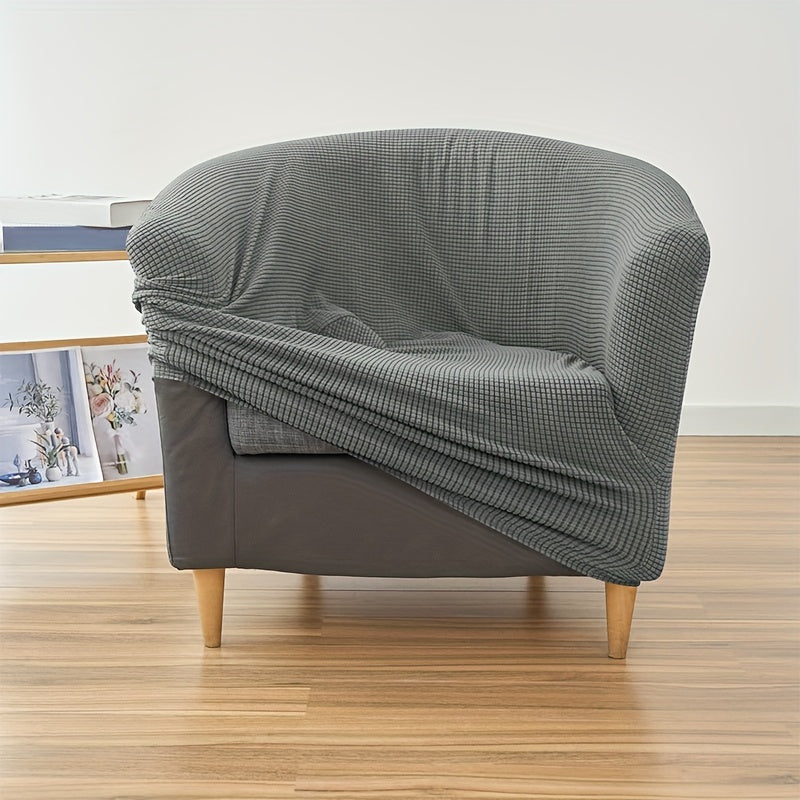 Housse de fauteuil épaisse extensible en polaire jacquard pour fauteuil, housse posée