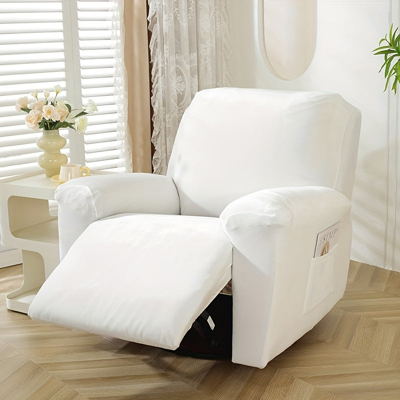 Housse de fauteuil en polaire jacquard, vue de dos