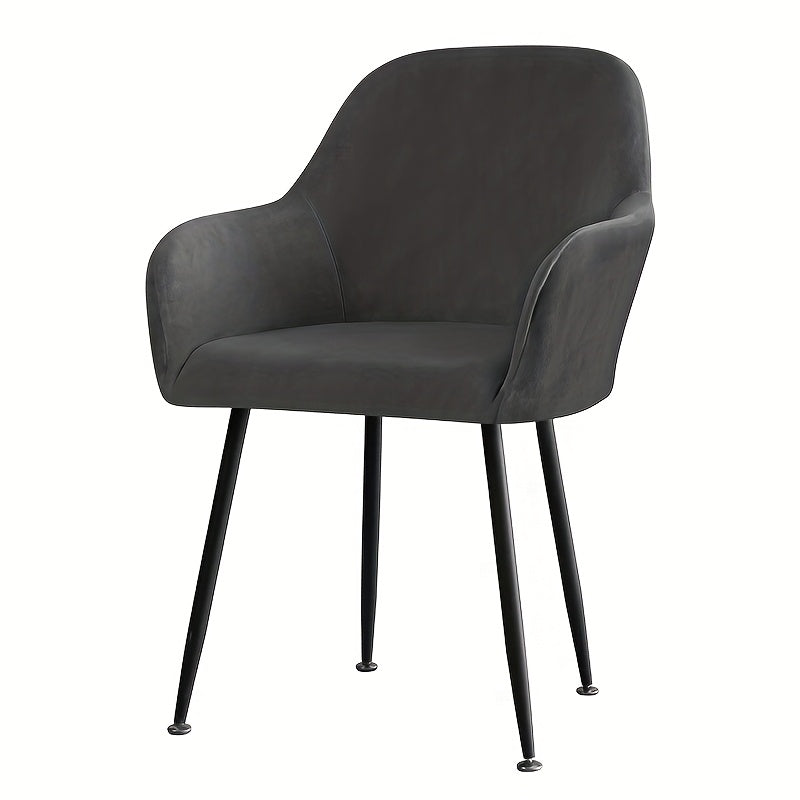 Housse de chaise épaisse extensible en velours, mise en situation