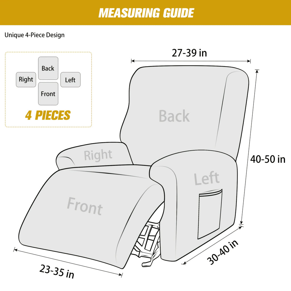 Housse de canapé extensible en velours, détail de l'ourlet