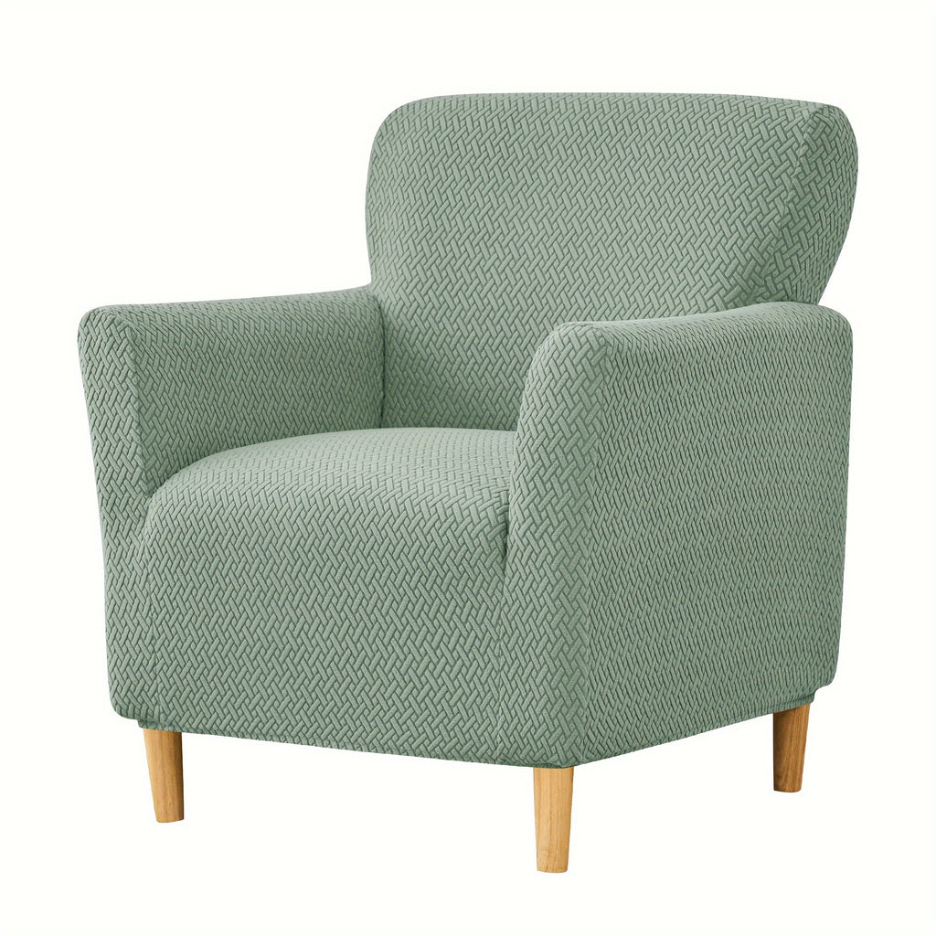 Housse de fauteuil extensible en polaire jacquard pour fauteuil, autre coloris