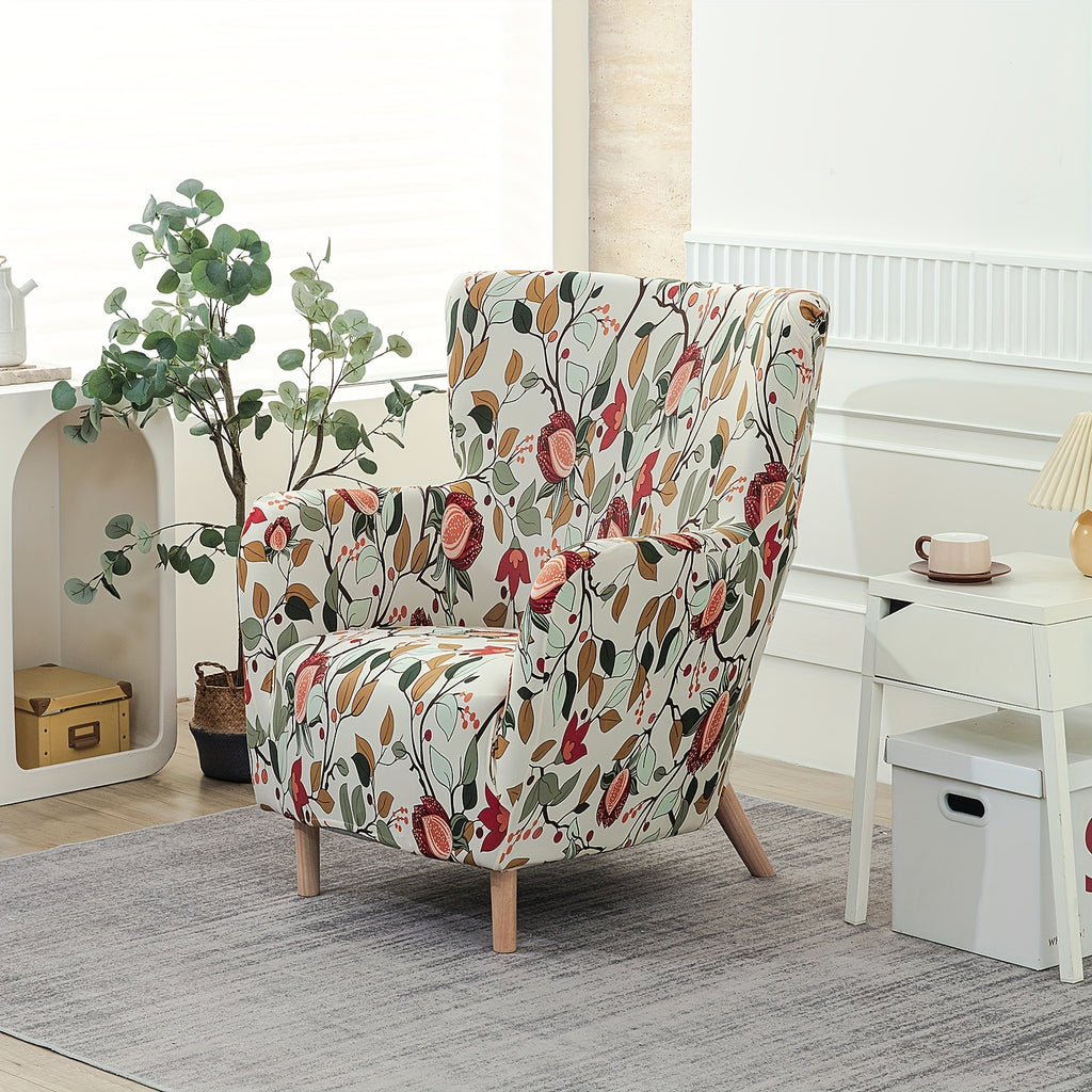 Housse de canapé extensible en fibre de lait d'esprit vintage, housse posée