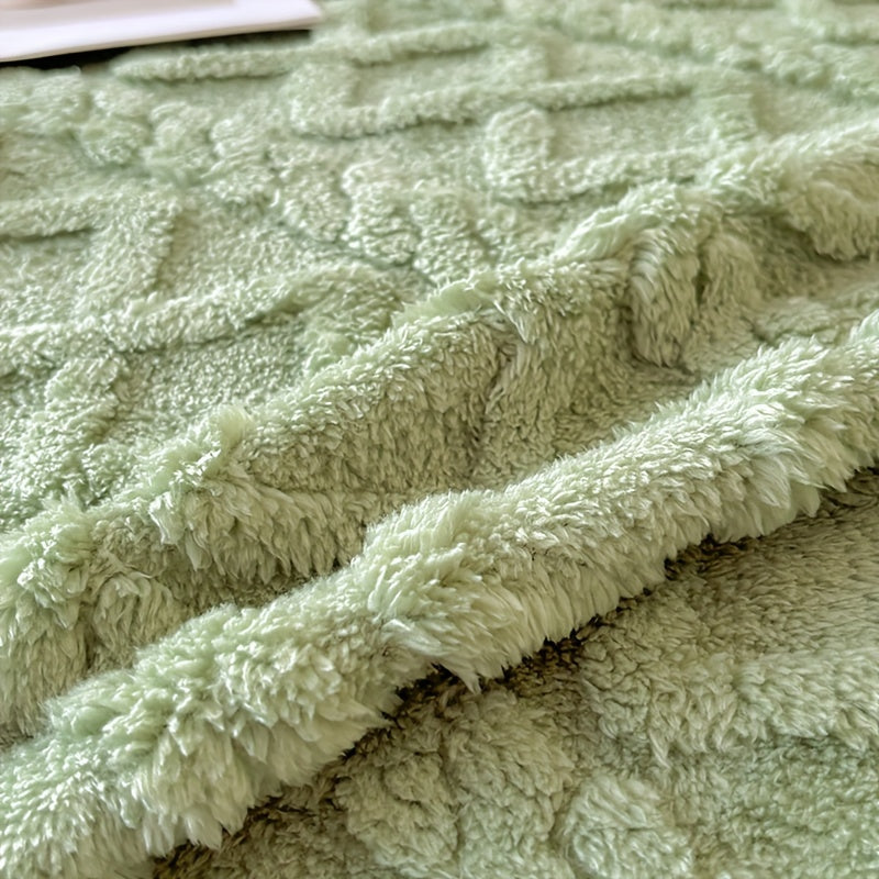 Housse de canapé épaisse en velours jacquard — détail de la matière : velours