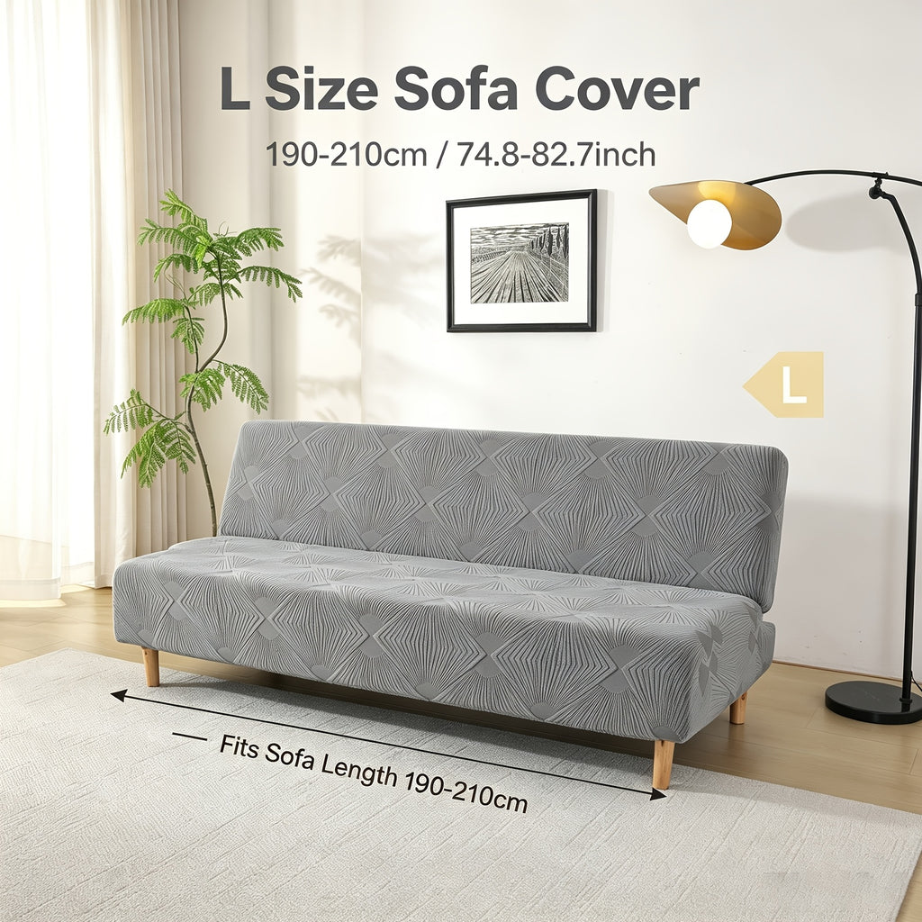 Housse de canapé extensible en polaire jacquard anti-griffes, tissu de 180 à 200 g/m²