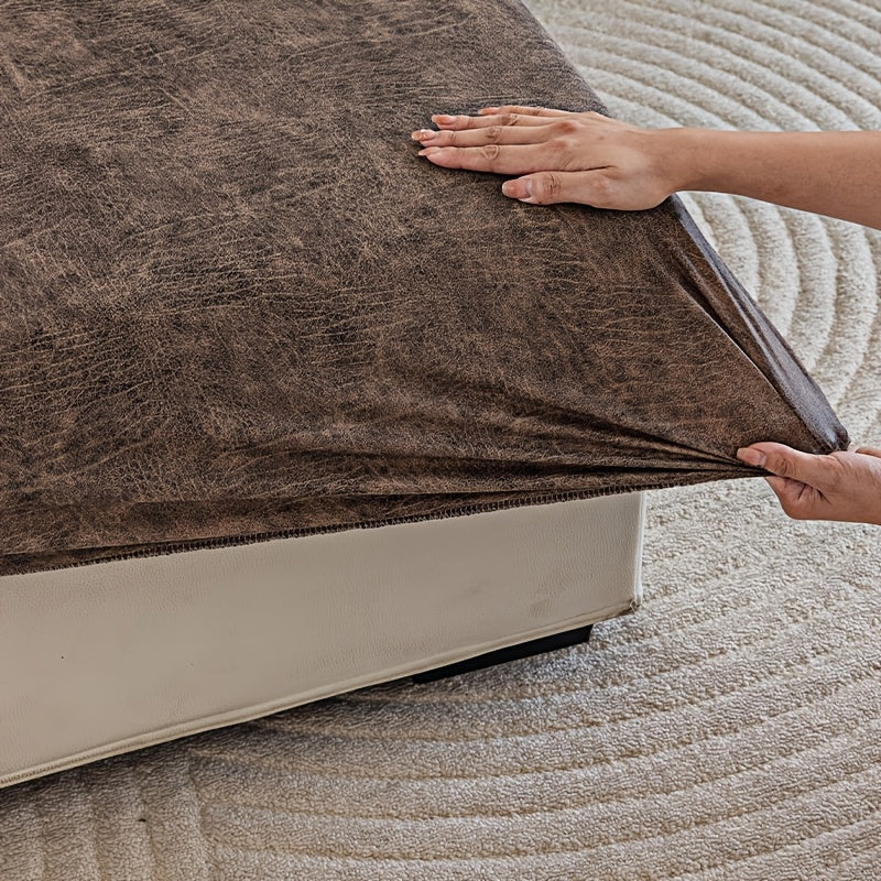 Housse de canapé extensible en polyester d'esprit vintage, visuel produit