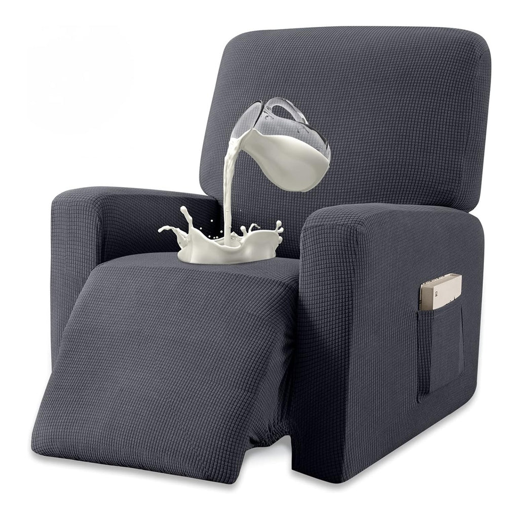 Housse de fauteuil épaisse extensible en polaire jacquard, tissu de 200 à 250 g/m²