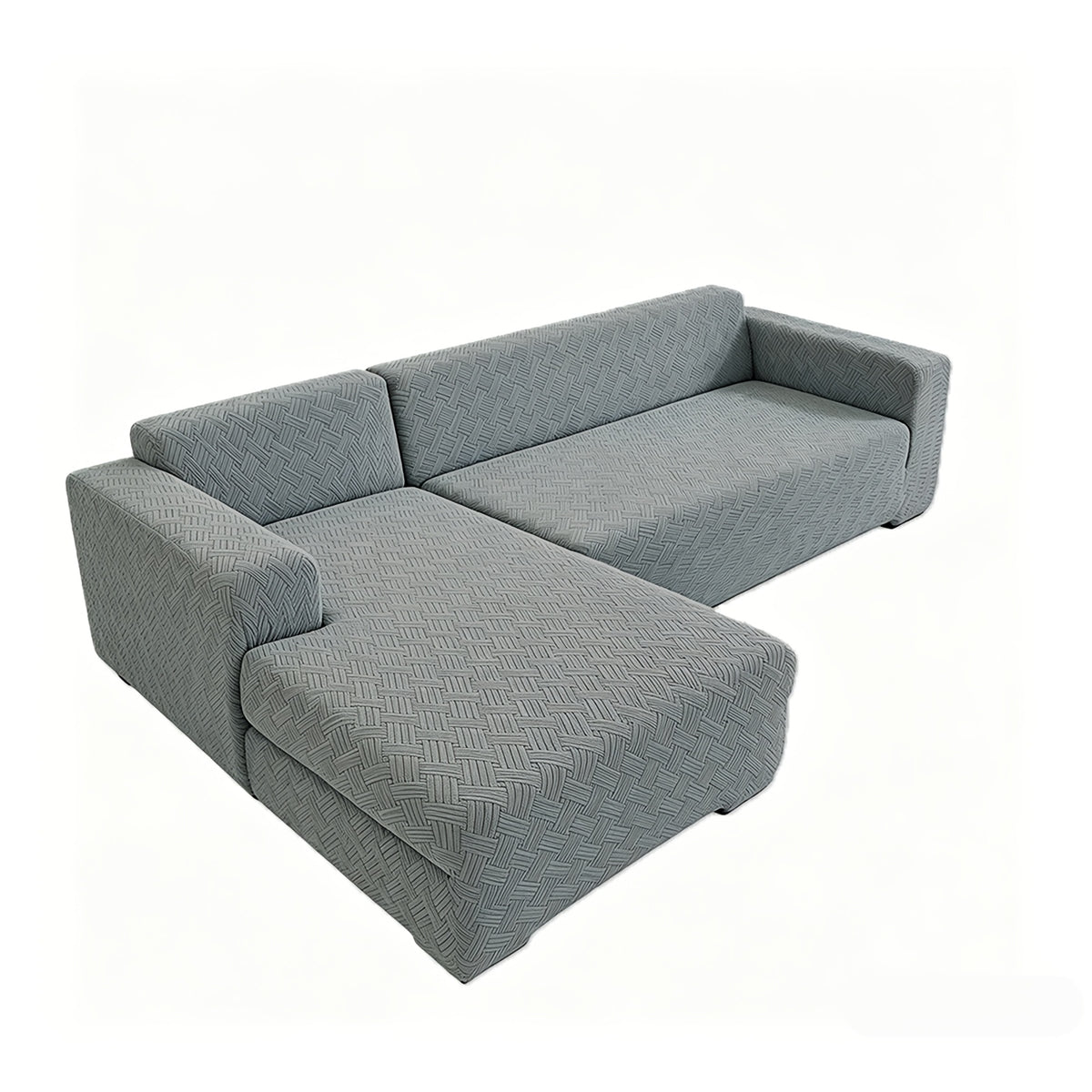 Housse de canapé extensible en polaire jacquard d'esprit bohème