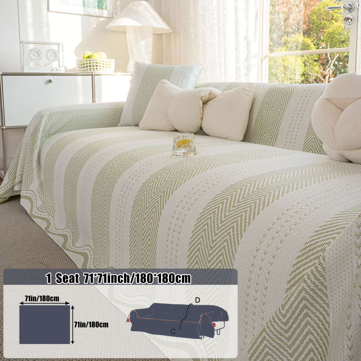 Housse de canapé épaisse en jacquard antidérapante, compatible fauteuil, canapé deux places, canapé trois places