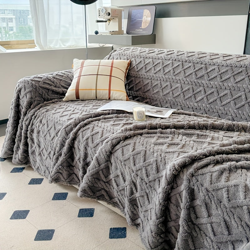 Housse de canapé épaisse en velours jacquard, autre coloris