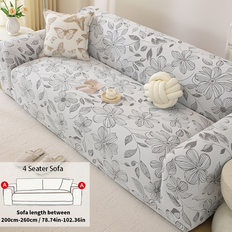 Housse de canapé extensible en polyester, vue d'ensemble