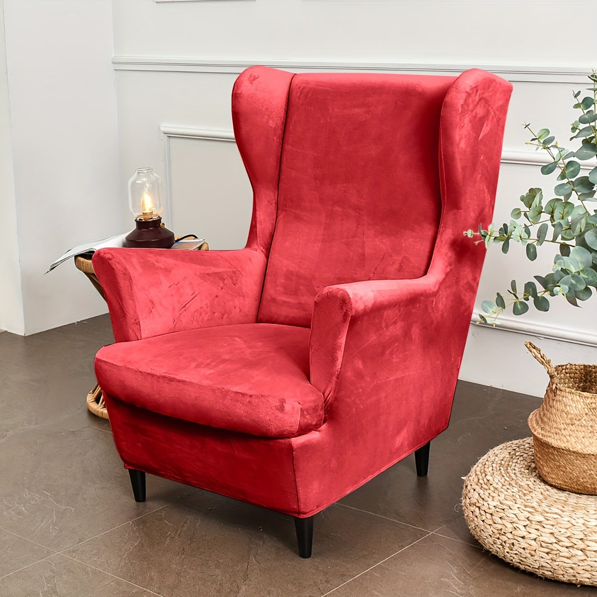 Housse de canapé extensible en velours à motif tigre, autre coloris