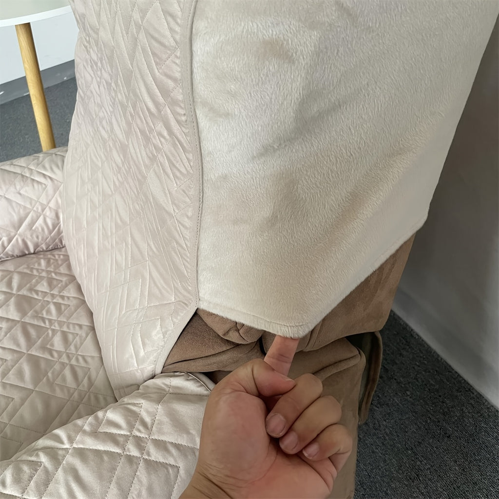 Housse de fauteuil matelassée antidérapante pour fauteuil, visuel produit