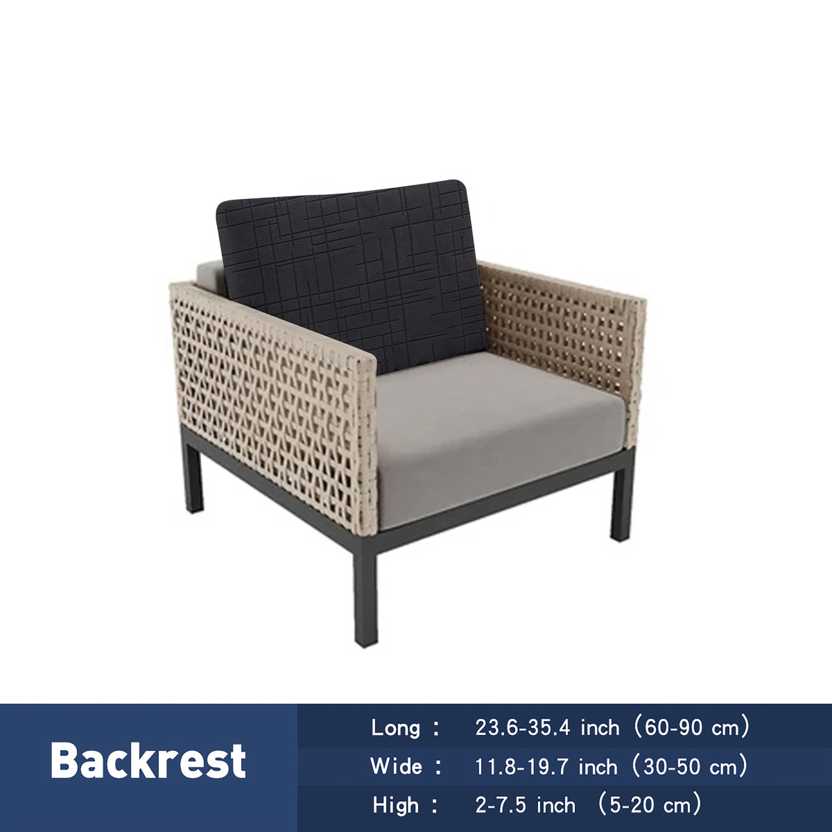 Housse de canapé extensible en polyester, gros plan sur le tissu