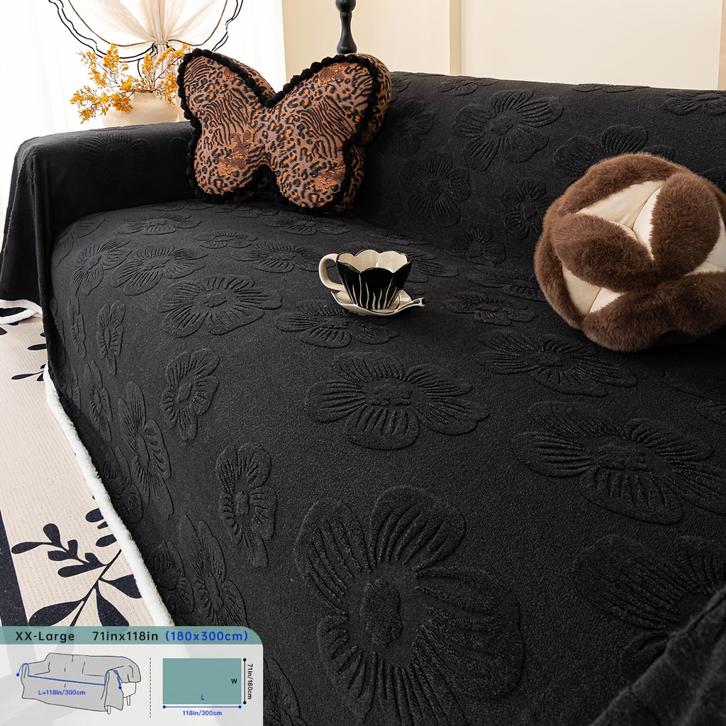 Housse de canapé épaisse en velours jacquard, tissu de 250 à 300 g/m²