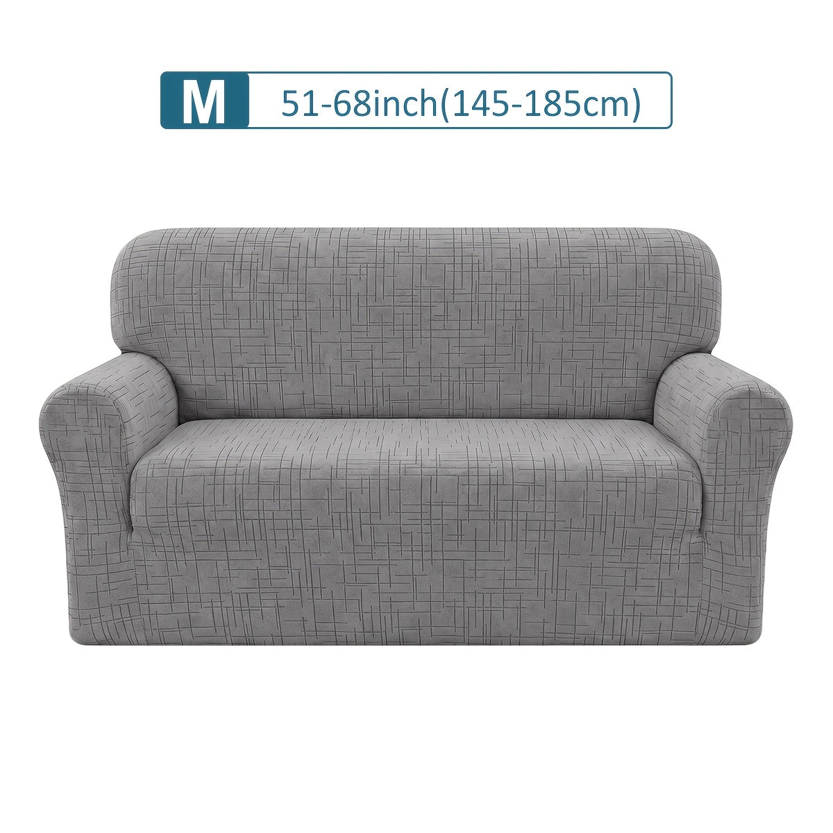 Housse de canapé extensible en polaire jacquard, housse posée