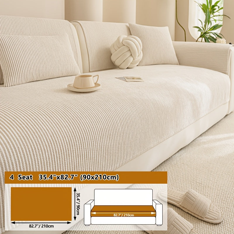 Housse de coussin en chenille en fils teints, visuel produit