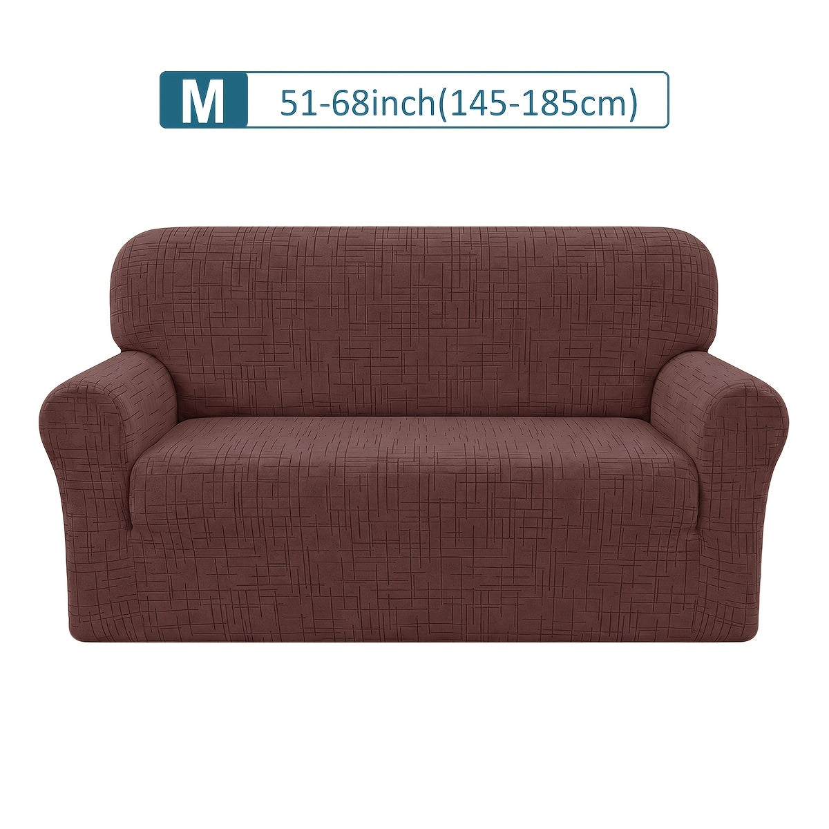 Housse de canapé extensible en polaire jacquard, détail de la finition