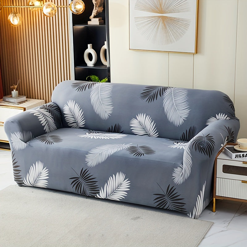 Housse de canapé légère extensible en fibre de lait matelassée, vue de dos