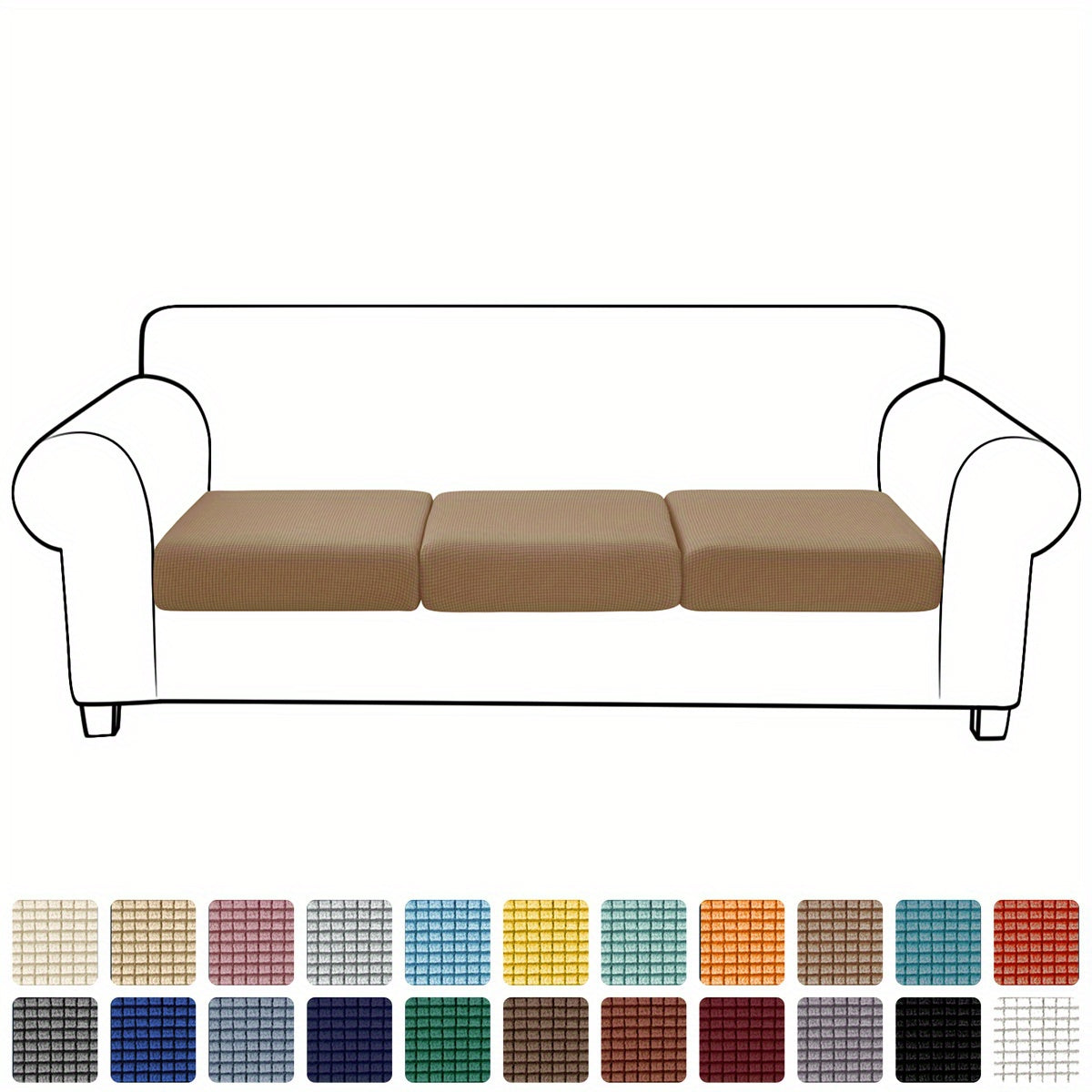 Housse de coussin extensible en polyester Image