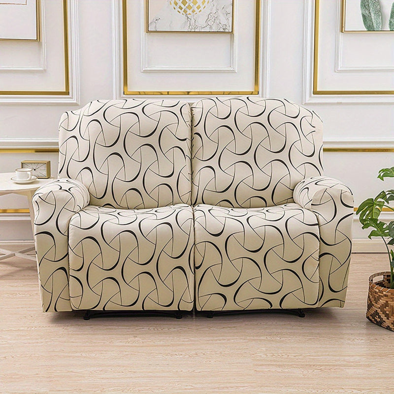 Housse de canapé extensible en fibre de lait matelassée antidérapante, tissu de 120 à 140 g/m²