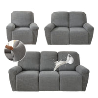 Housse de canapé extensible en polaire jacquard antidérapante à housses