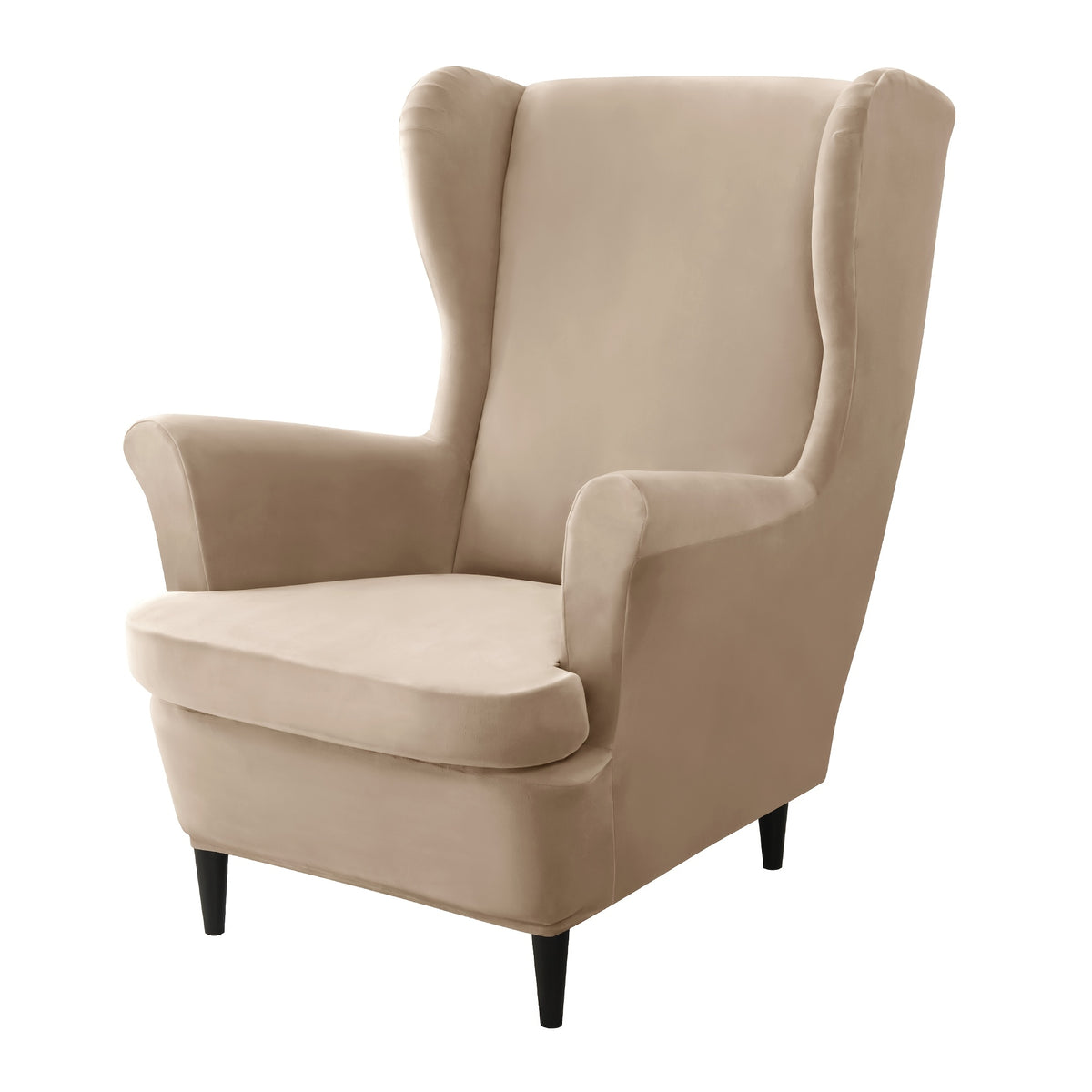 Housse de canapé épaisse extensible en velours pour fauteuil, compatible fauteuil