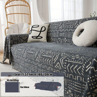 Housse de canapé en chenille jacquard anti-griffes