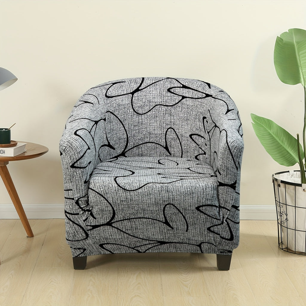 Housse de canapé extensible en polyester pour fauteuil, gros plan sur le tissu