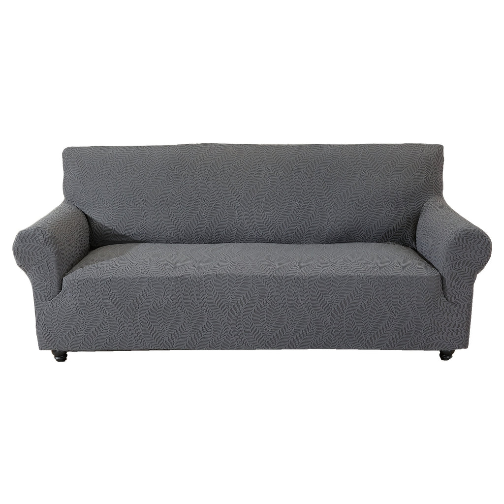Housse de canapé extensible en polaire jacquard antidérapante au rendu glamour, compatible fauteuil, canapé deux places, canapé trois places