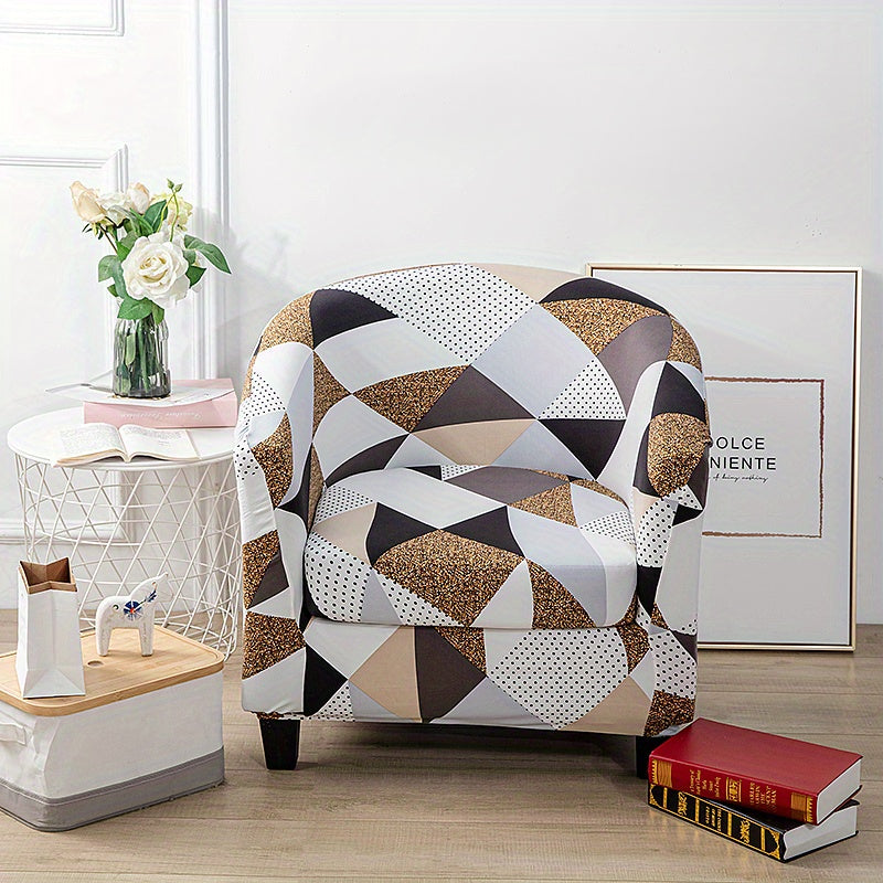 Housse de canapé extensible en fibre de lait à housses séparées pour fauteuil, vue d'ensemble