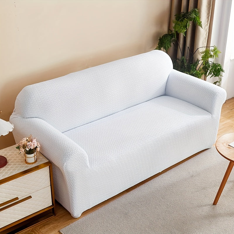 Housse de canapé extensible en polaire matelassée antidérapante, autre coloris