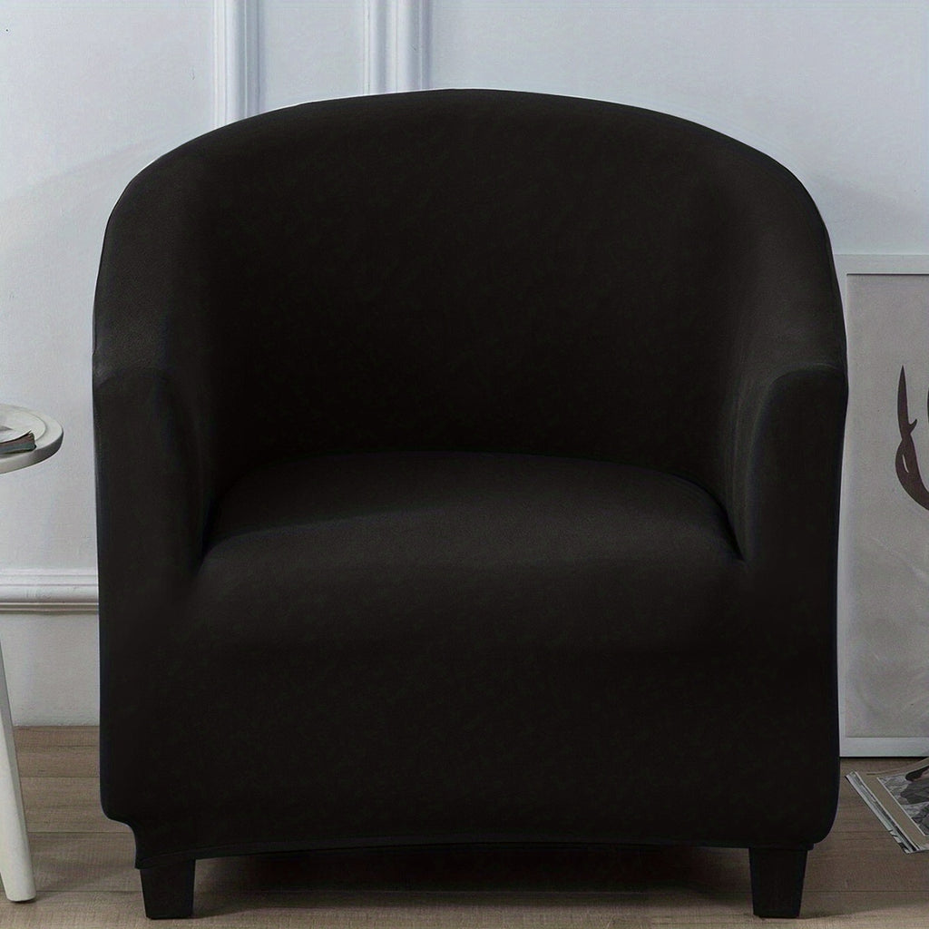 Housse de canapé extensible en fibre de lait pour fauteuil, détail de l'ourlet